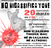 Il 20 marzo di nuovo a Gioia Tauro per dire NO al rigassificatore!