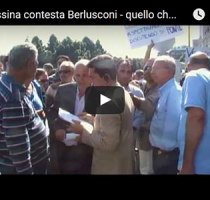 Berlusconi contestato alla Prefettura di Messina